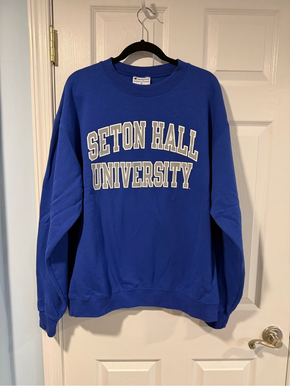 Seton Hall University Blue Crewneck Sweatshirt